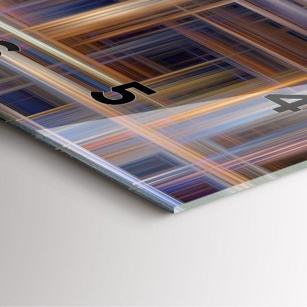 Štvorcové hodiny Geometrická abstrakcia