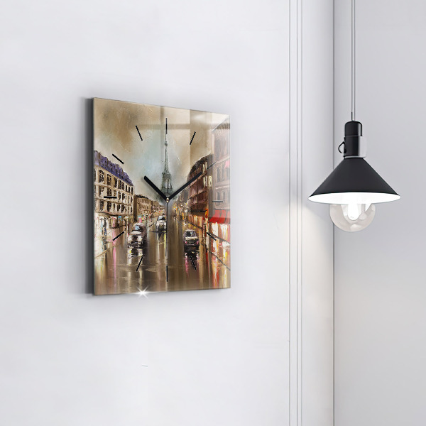 Štvorcové hodiny Architektúra mesta Paríž
