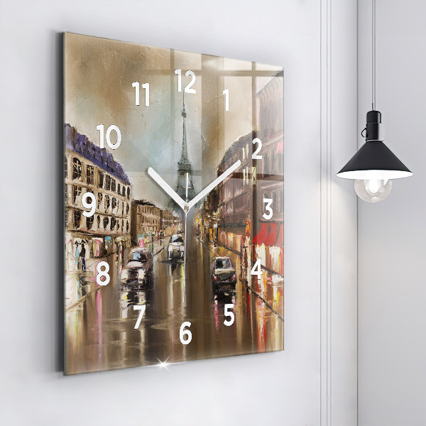 Štvorcové hodiny Architektúra mesta Paríž