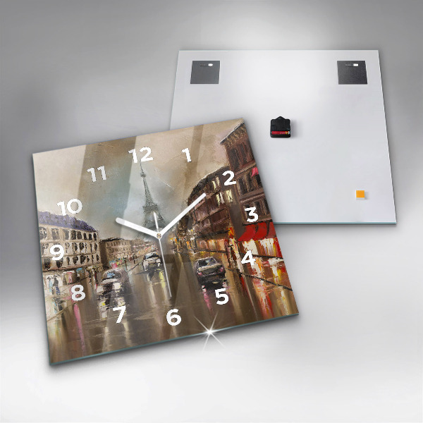 Štvorcové hodiny Architektúra mesta Paríž