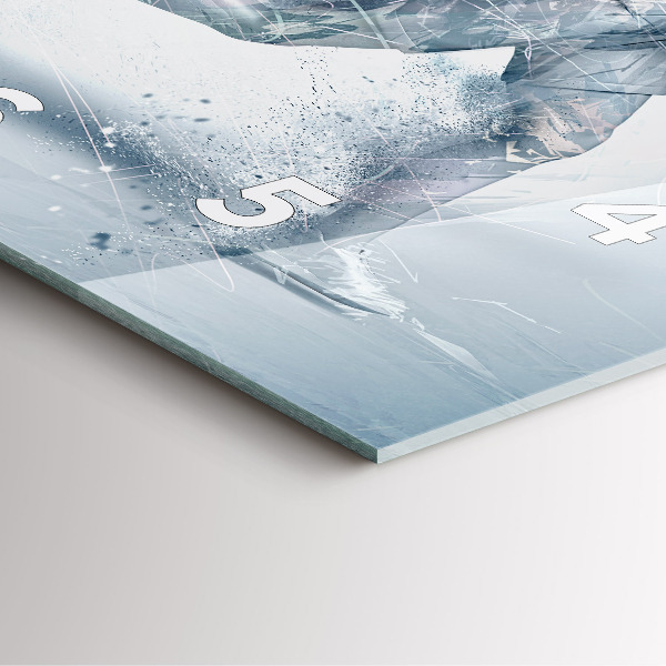 Štvorcové hodiny Bežiaci muž