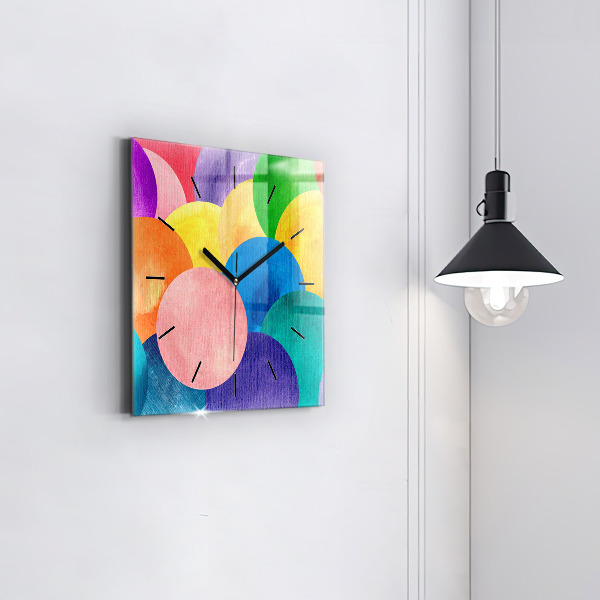 Štvorcové hodiny Abstraktné kruhy