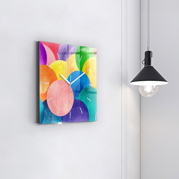 Štvorcové hodiny Abstraktné kruhy