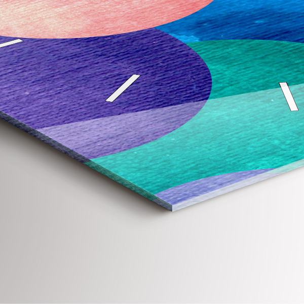 Štvorcové hodiny Abstraktné kruhy