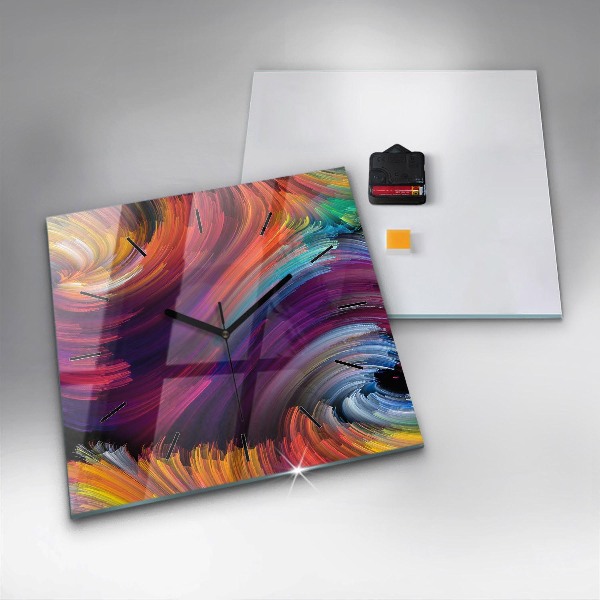 Štvorcové hodiny Predaj abstrakcie