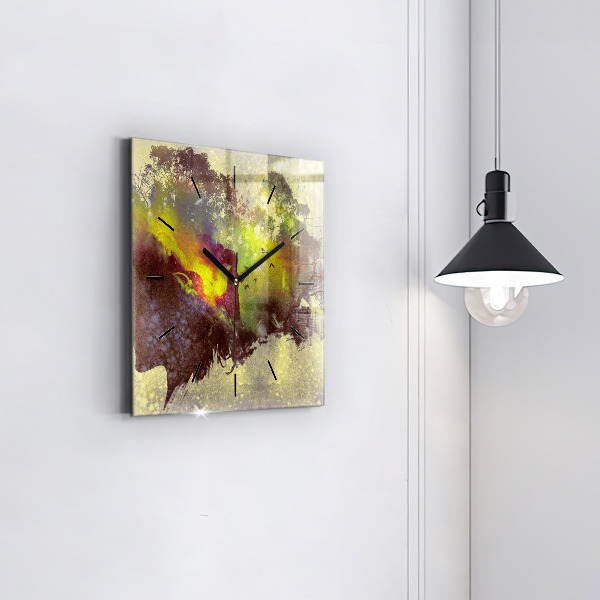 Štvorcové hodiny Žena v lese