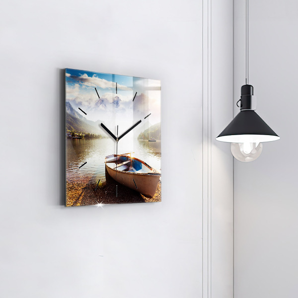 Štvorcové hodiny Pohľad na jazero