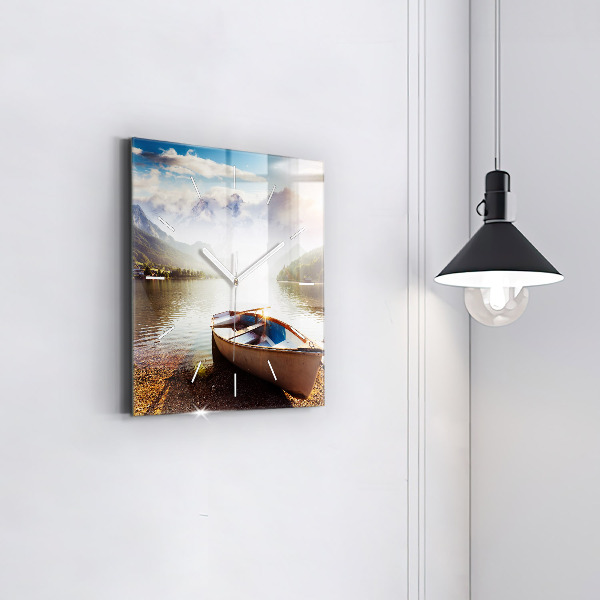 Štvorcové hodiny Pohľad na jazero