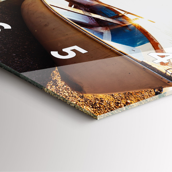 Štvorcové hodiny Pohľad na jazero