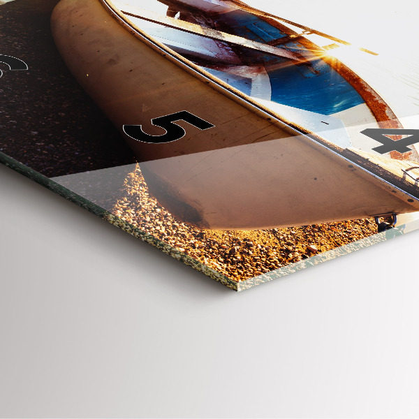 Štvorcové hodiny Pohľad na jazero