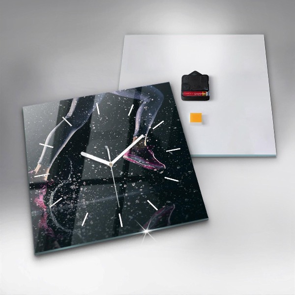 Štvorcové hodiny Zdravý životný štýl a beh