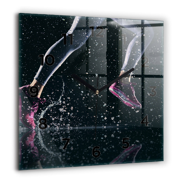 Štvorcové hodiny Zdravý životný štýl a beh