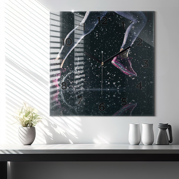 Štvorcové hodiny Zdravý životný štýl a beh