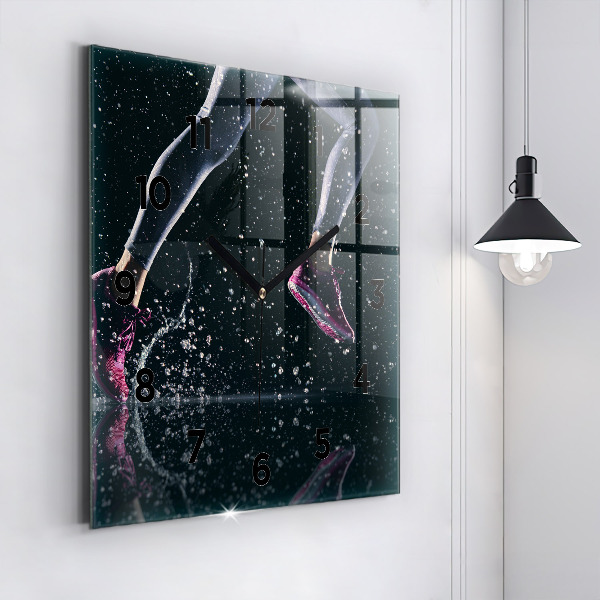 Štvorcové hodiny Zdravý životný štýl a beh