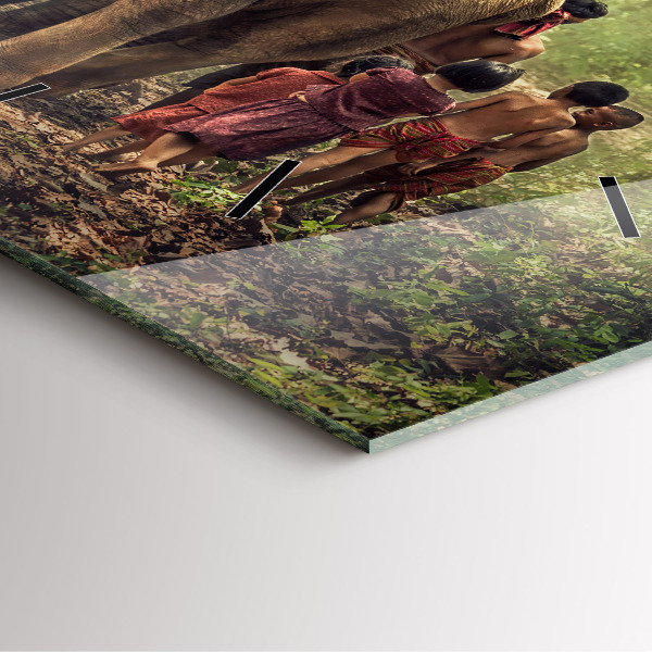 Štvorcové hodiny Deti vedú slona