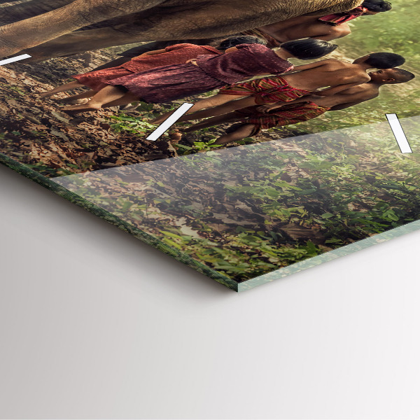 Štvorcové hodiny Deti vedú slona