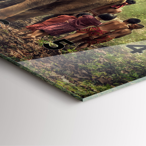 Štvorcové hodiny Deti vedú slona