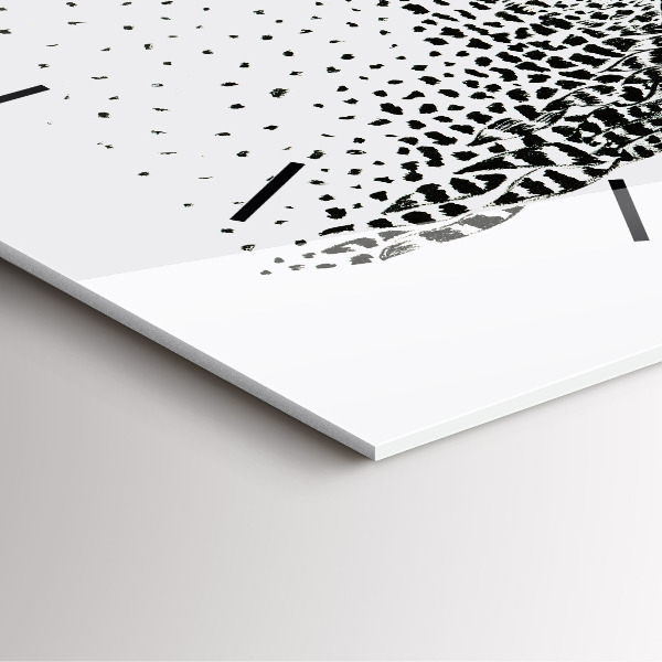 Štvorcové hodiny Kreslená sova s okuliarmi