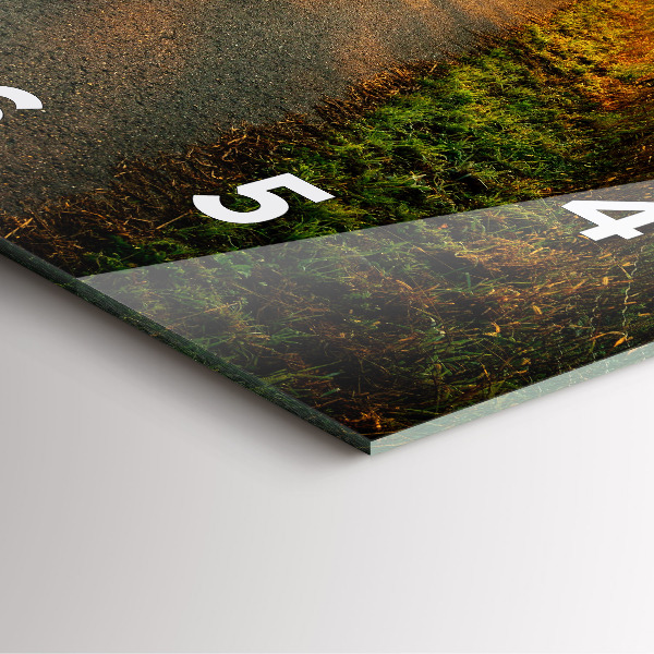 Štvorcové hodiny Hmla pri východe slnka