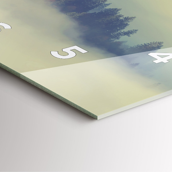 Štvorcové hodiny Zahmlený orlí les