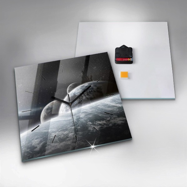 Štvorcové hodiny Vesmír a planéty