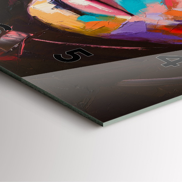 Štvorcové hodiny Portrét ženy