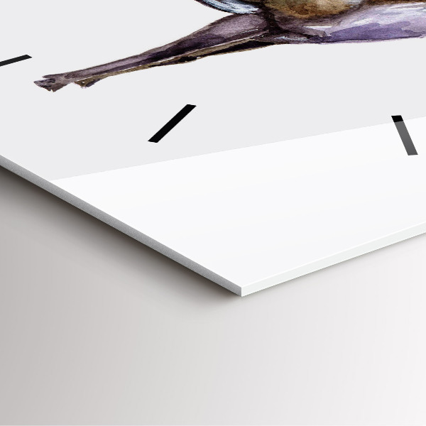 Štvorcové hodiny Jeleň je kráľom lesa