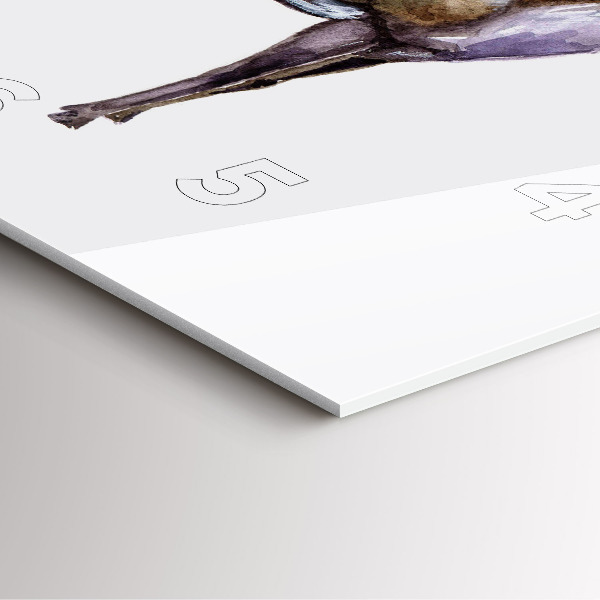 Štvorcové hodiny Jeleň je kráľom lesa