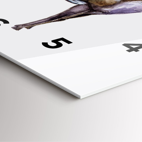 Štvorcové hodiny Jeleň je kráľom lesa