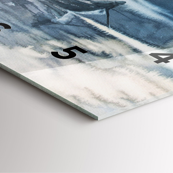 Štvorcové hodiny Rybár na jazere