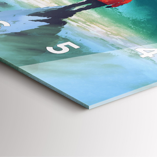 Štvorcové hodiny Muž na Mesiaci