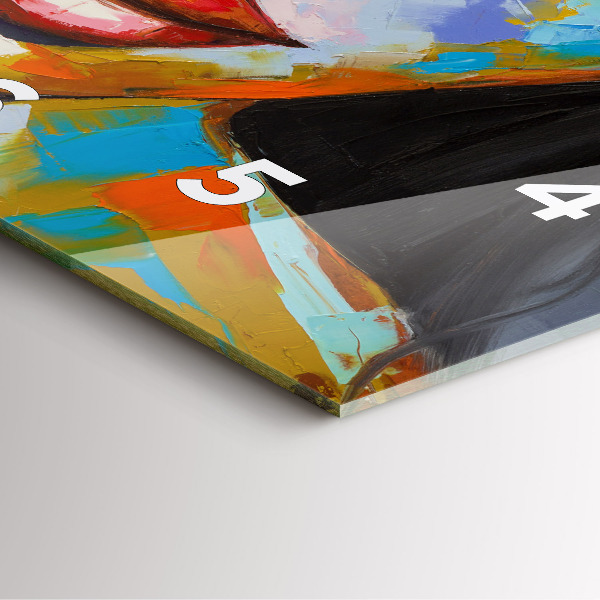 Štvorcové hodiny Farebná ženská tvár