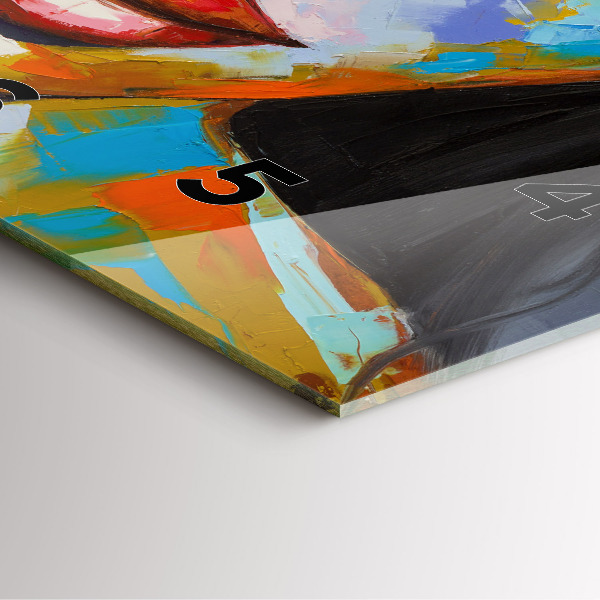 Štvorcové hodiny Farebná ženská tvár