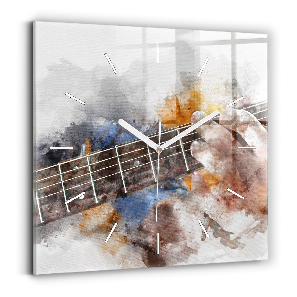 Štvorcové hodiny Gitarová grafika