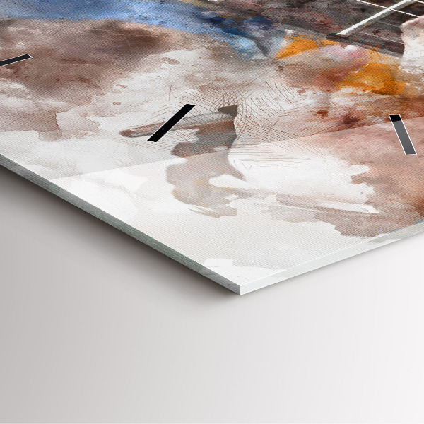 Štvorcové hodiny Gitarová grafika