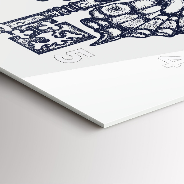 Štvorcové hodiny Motýľ a kľúč - boho štýl