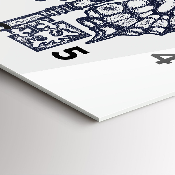 Štvorcové hodiny Motýľ a kľúč - boho štýl