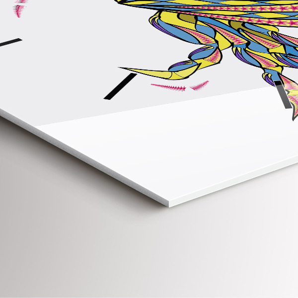 Štvorcové hodiny Etnický krab