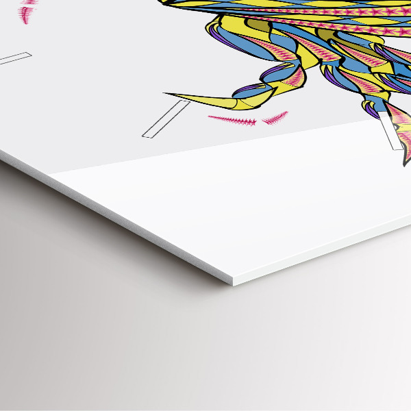 Štvorcové hodiny Etnický krab