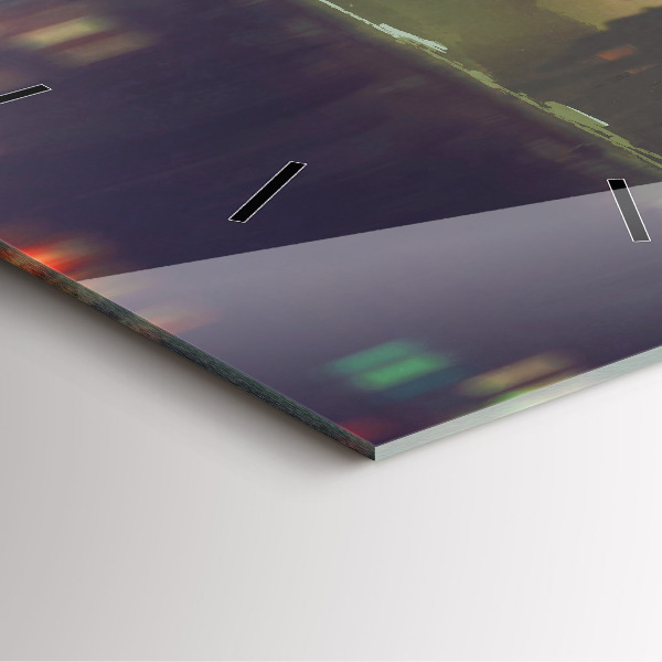 Štvorcové hodiny Ľudia s dáždnikmi