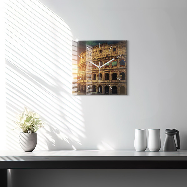 Štvorcové hodiny Rímske Koloseum