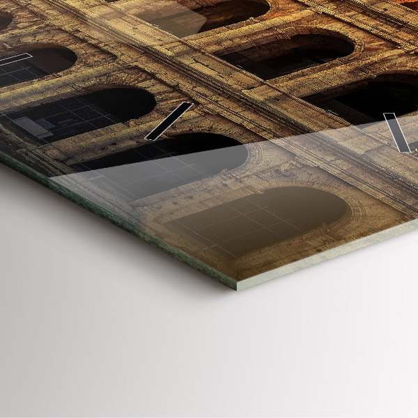 Štvorcové hodiny Rímske Koloseum