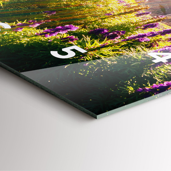 Štvorcové hodiny Levanduľová lúka