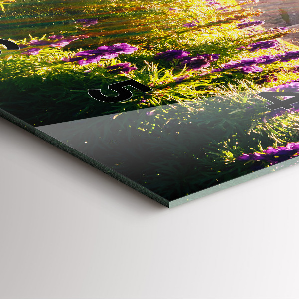 Štvorcové hodiny Levanduľová lúka