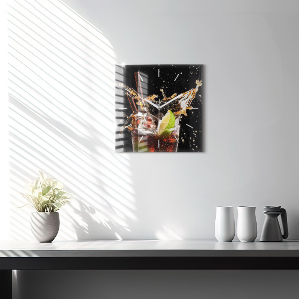 Štvorcové hodiny Pite s ľadom