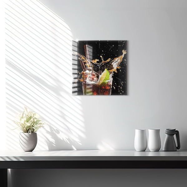 Štvorcové hodiny Pite s ľadom