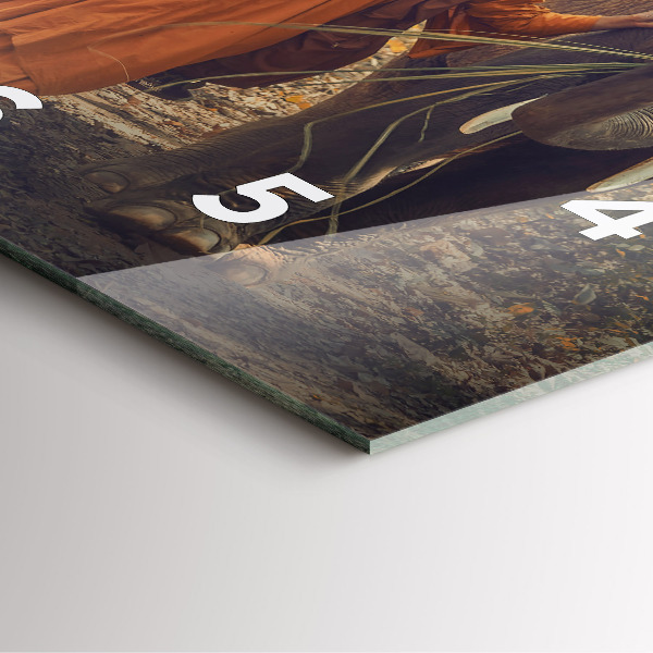 Štvorcové hodiny Mních vedúci slony