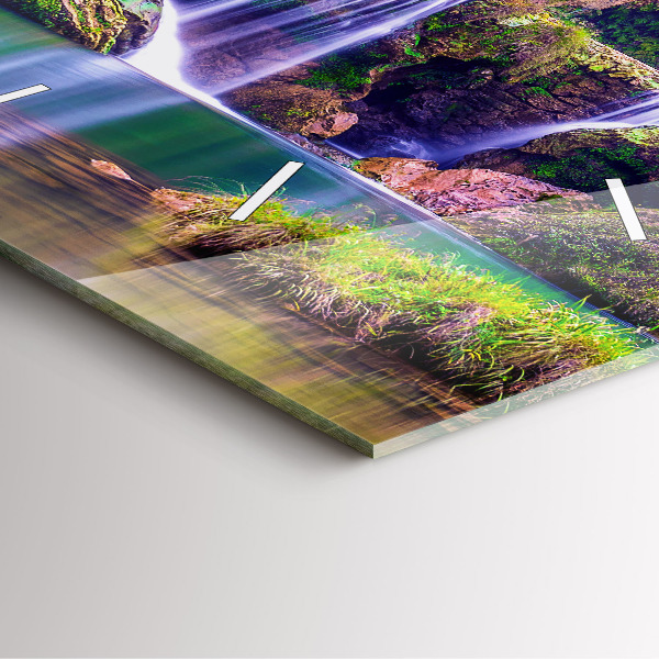 Štvorcové hodiny Vodopád Jiulong v Číne