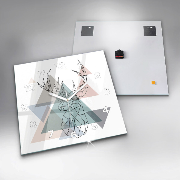 Štvorcové hodiny Sob v škandinávskom štýle