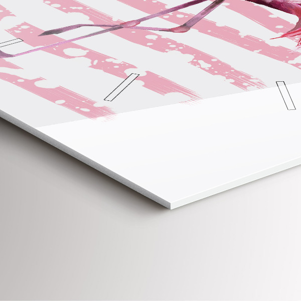 Štvorcové hodiny Grafika Flamingo